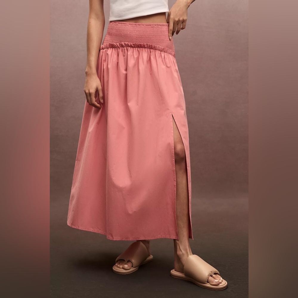 NWT Size XS - By Anthropologie Smocked Yoke Maxi Skirt